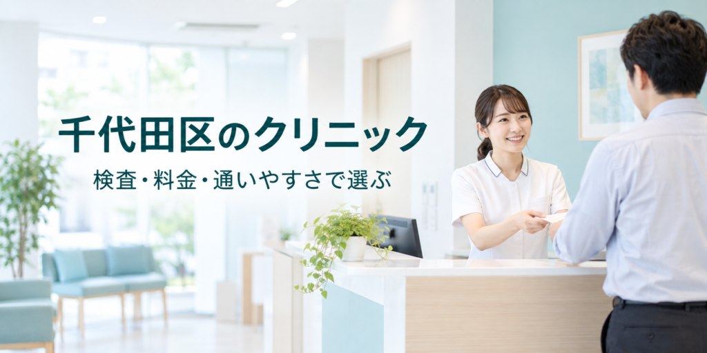 千代田区のクリニック|検査・料金・通いやすさで選ぶ(イメージ画像)