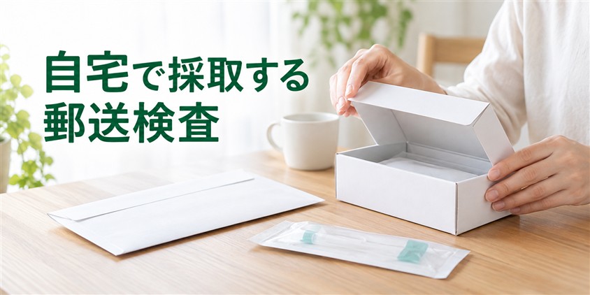 自宅で採取する郵送検査(イメージ画像)