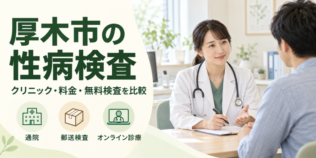 厚木市の性病検査|クリニック・料金・無料検査を比較(イメージ画像)