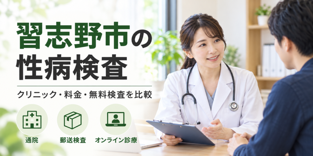 習志野市の性病検査|クリニックの料金比較・無料検査の案内